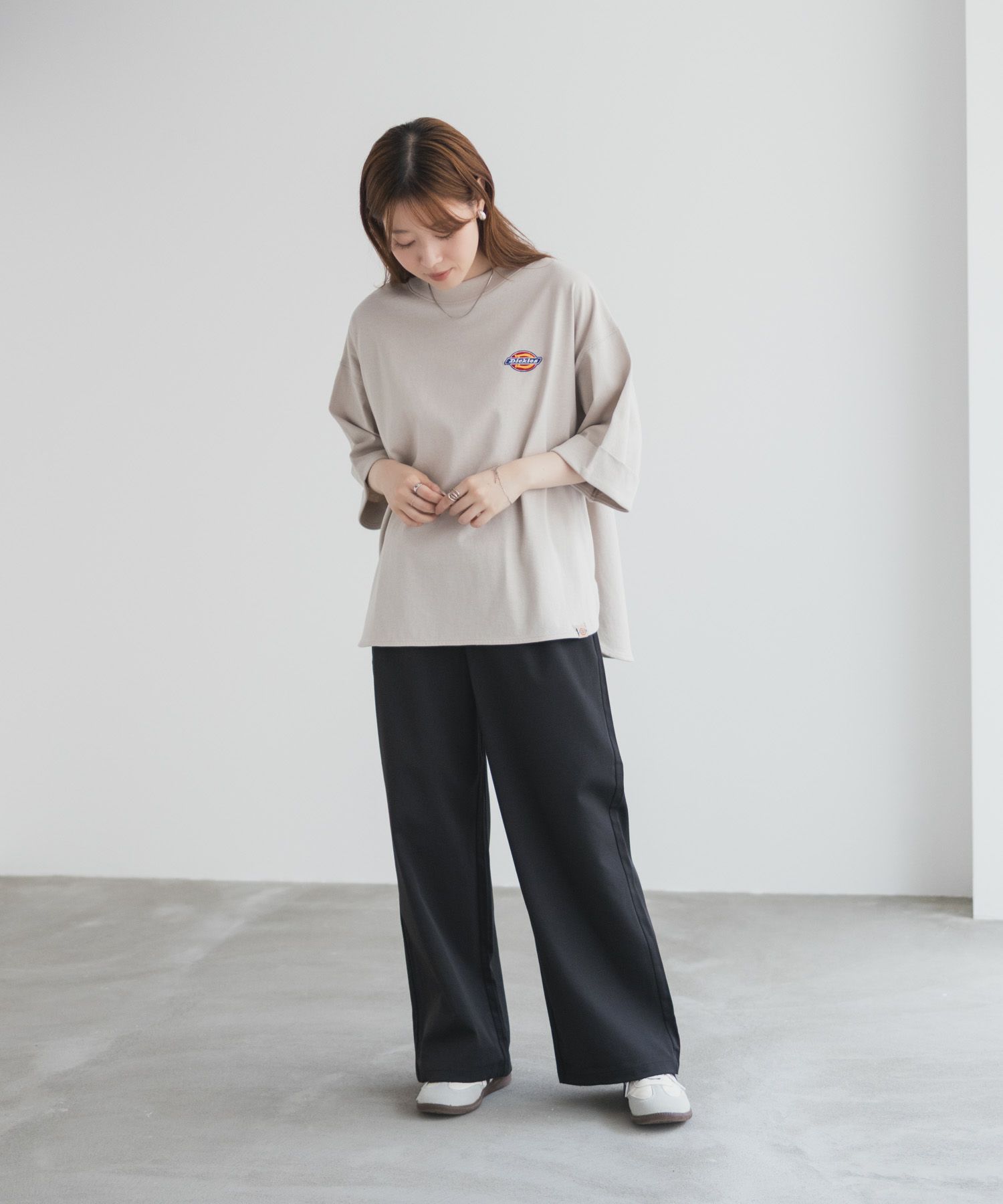 Dickies  刺繍6分袖ロールアップTシャツ レディース メール便 対応商品商品サムネイル-38