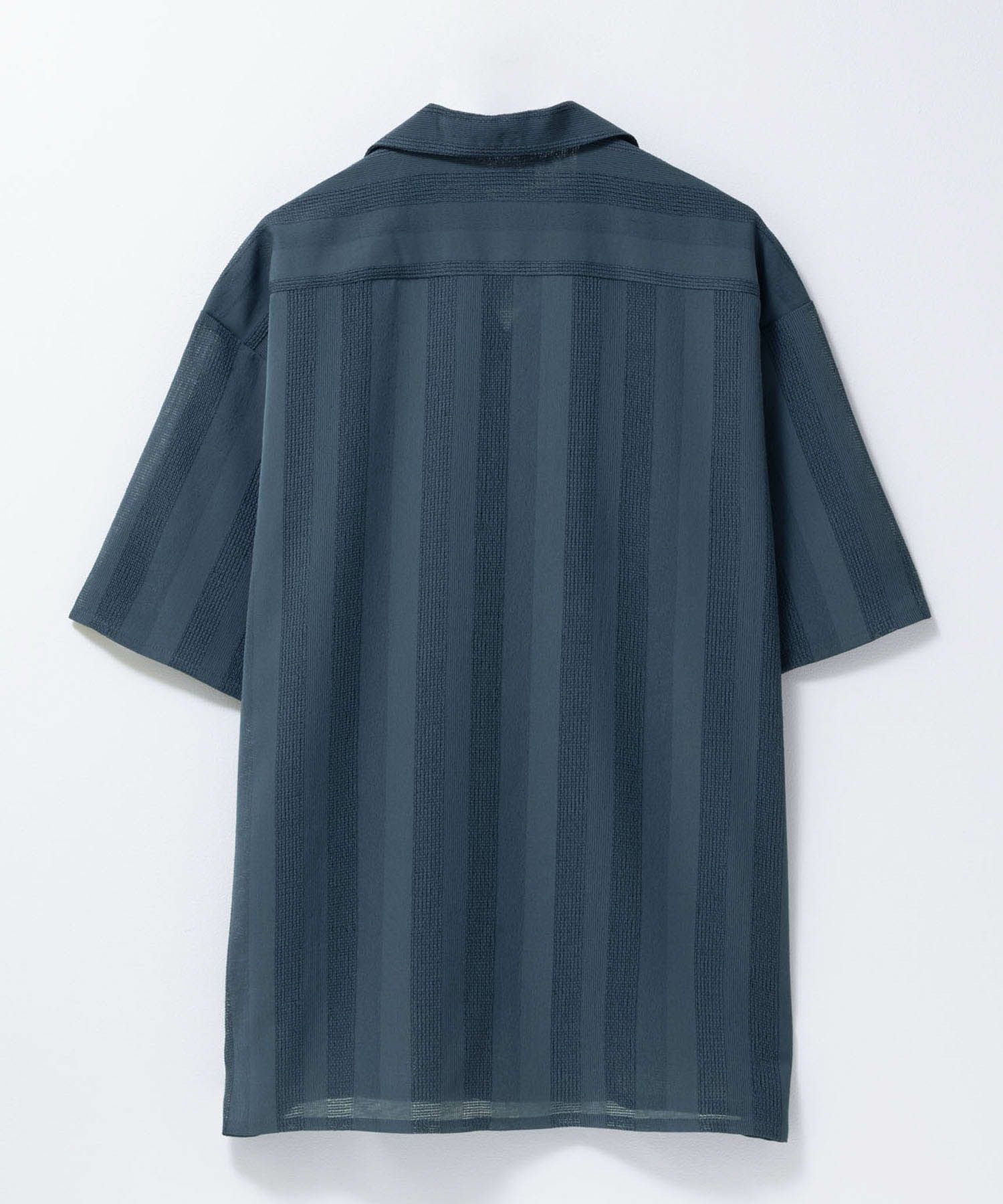 URBAN COLLECTION  カラミ織りストライプ オープンカラーシャツ メンズ商品サムネイル-24