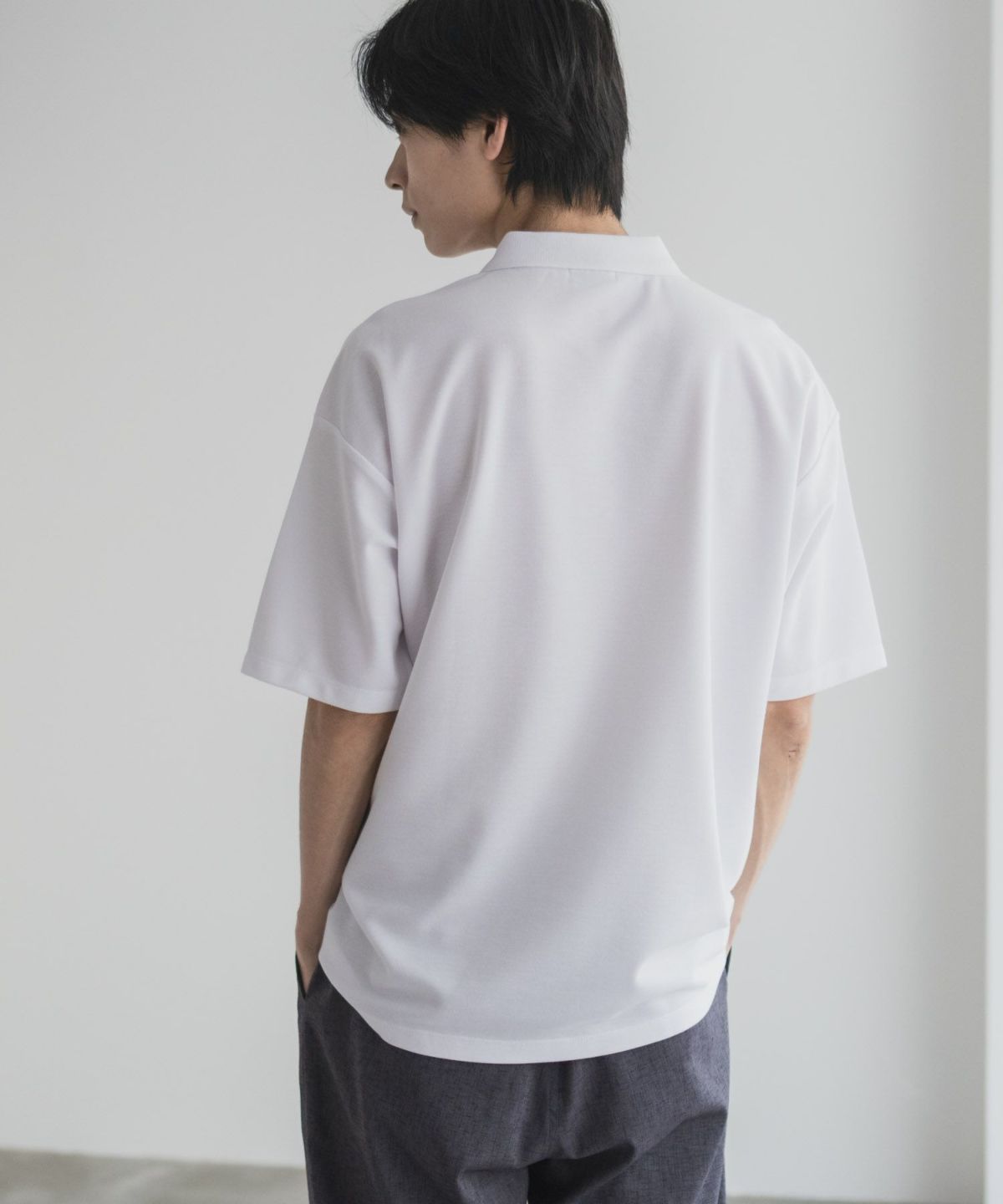 URBAN COLLECTION 鹿の子切替ポロシャツ メンズ