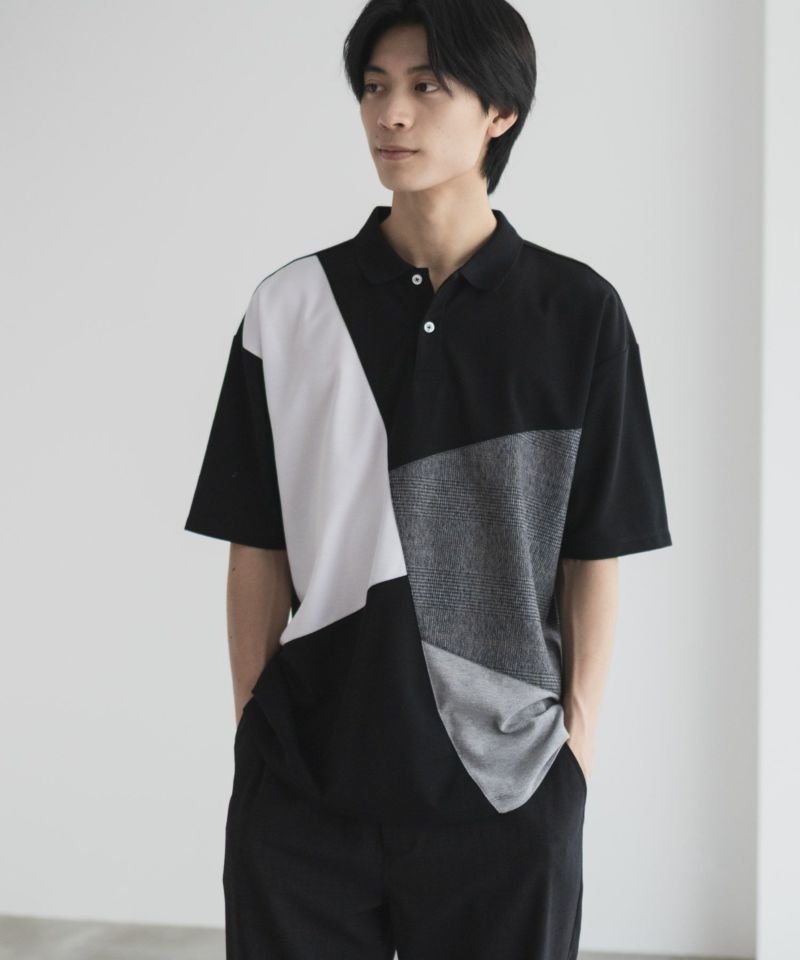 URBAN COLLECTION  鹿の子切替ポロシャツ メンズ商品画像-13