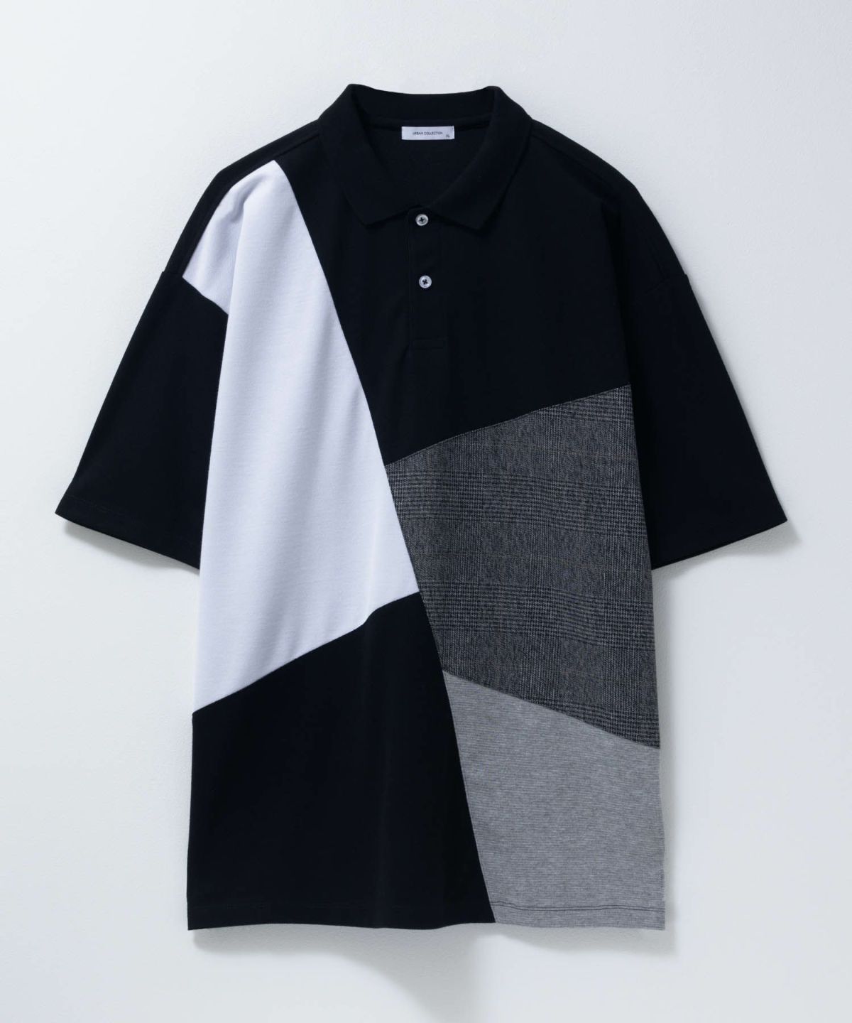 URBAN COLLECTION 鹿の子切替ポロシャツ メンズ