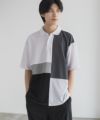 URBAN COLLECTION 鹿の子切替ポロシャツ メンズ