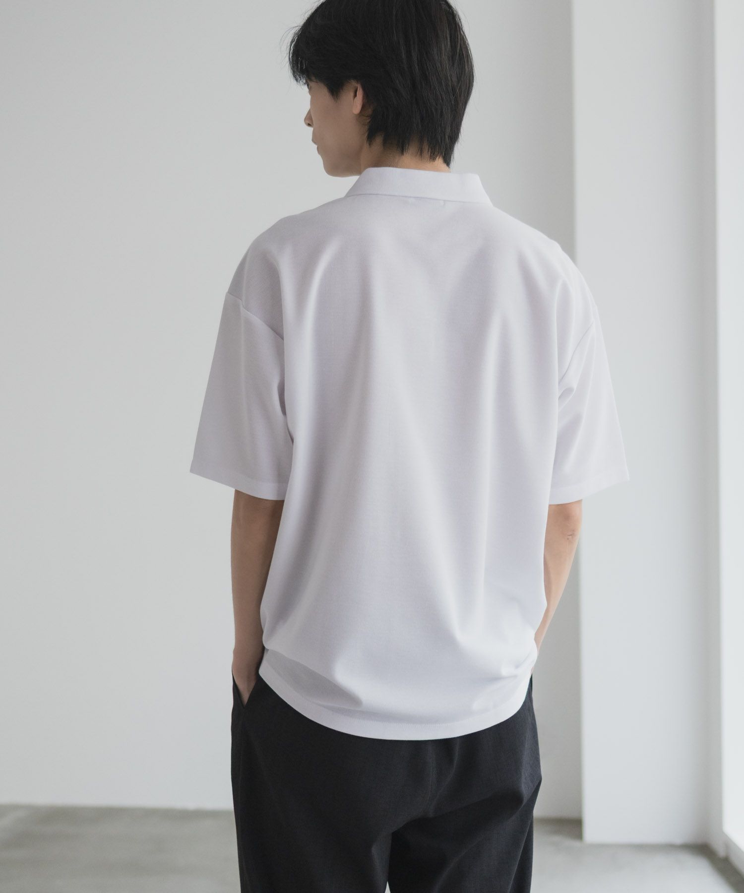 URBAN COLLECTION 鹿の子切替ポロシャツ メンズ