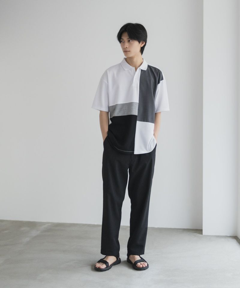 URBAN COLLECTION  鹿の子切替ポロシャツ メンズ商品画像-9