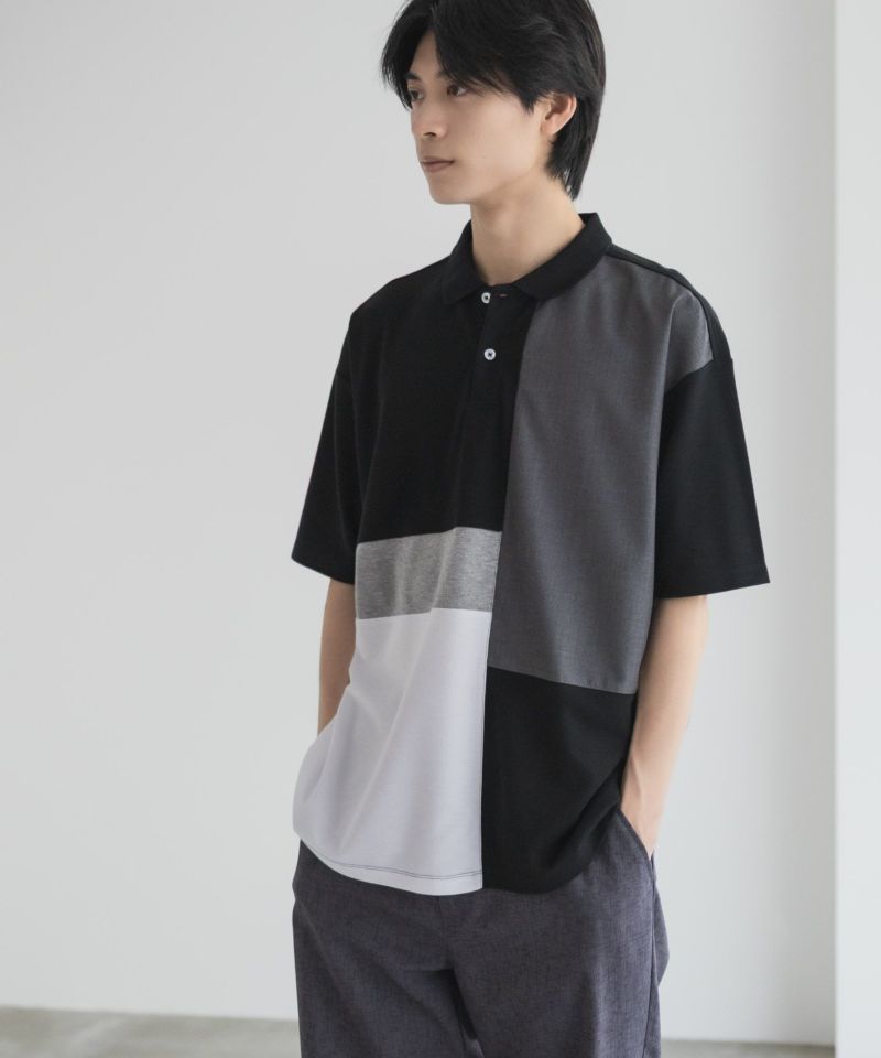 URBAN COLLECTION  鹿の子切替ポロシャツ メンズ商品画像-11