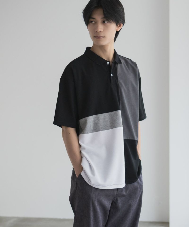 URBAN COLLECTION 鹿の子切替ポロシャツ メンズ商品画像-13