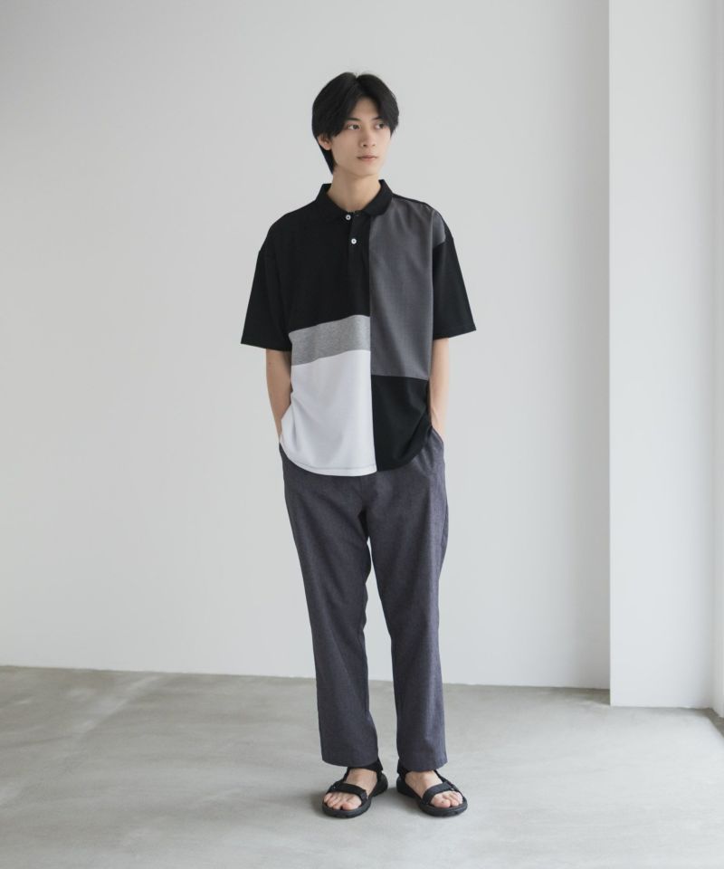 URBAN COLLECTION  鹿の子切替ポロシャツ メンズ商品画像-14