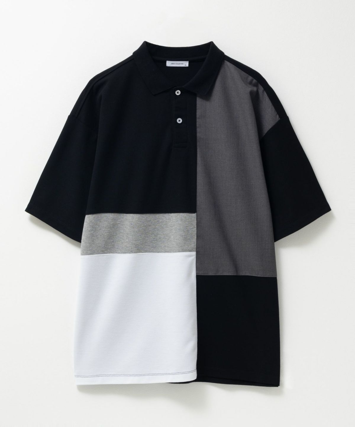 URBAN COLLECTION 鹿の子切替ポロシャツ メンズ