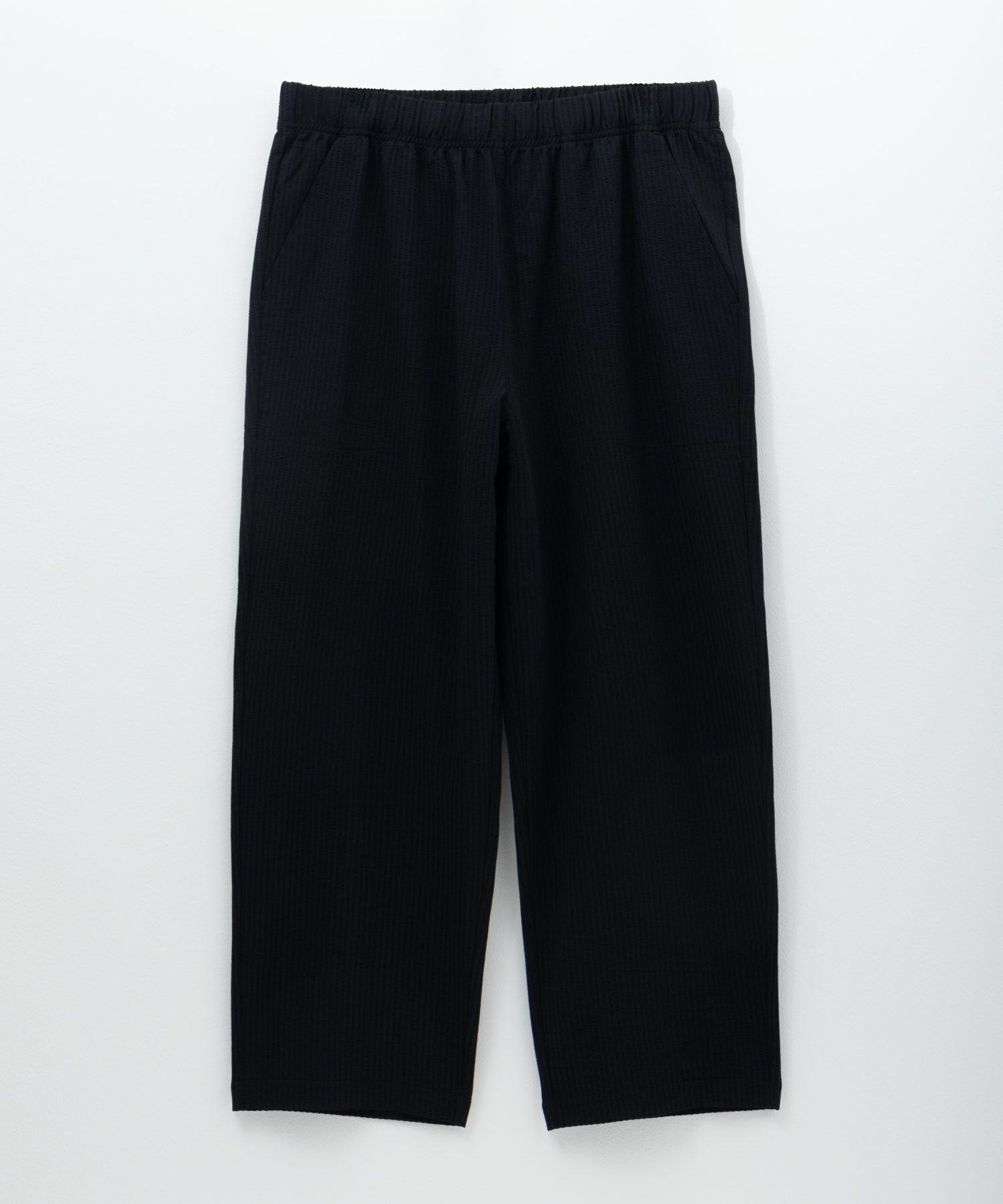 NAVY サッカー生地 アンクルパンツ メンズ