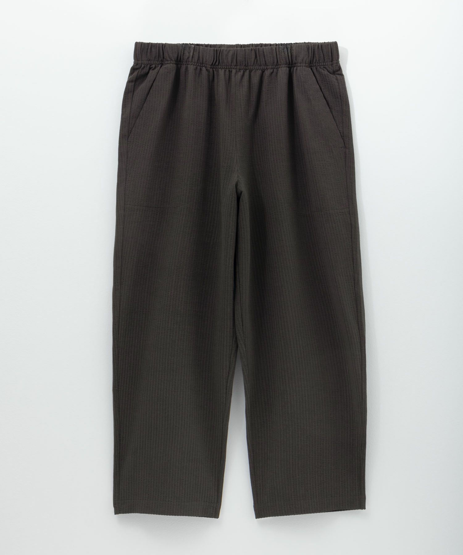 NAVY サッカー生地 アンクルパンツ メンズ