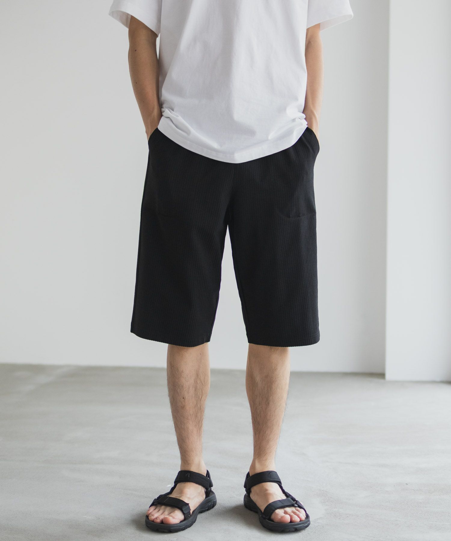 NAVY サッカー生地 ステテコ メンズ