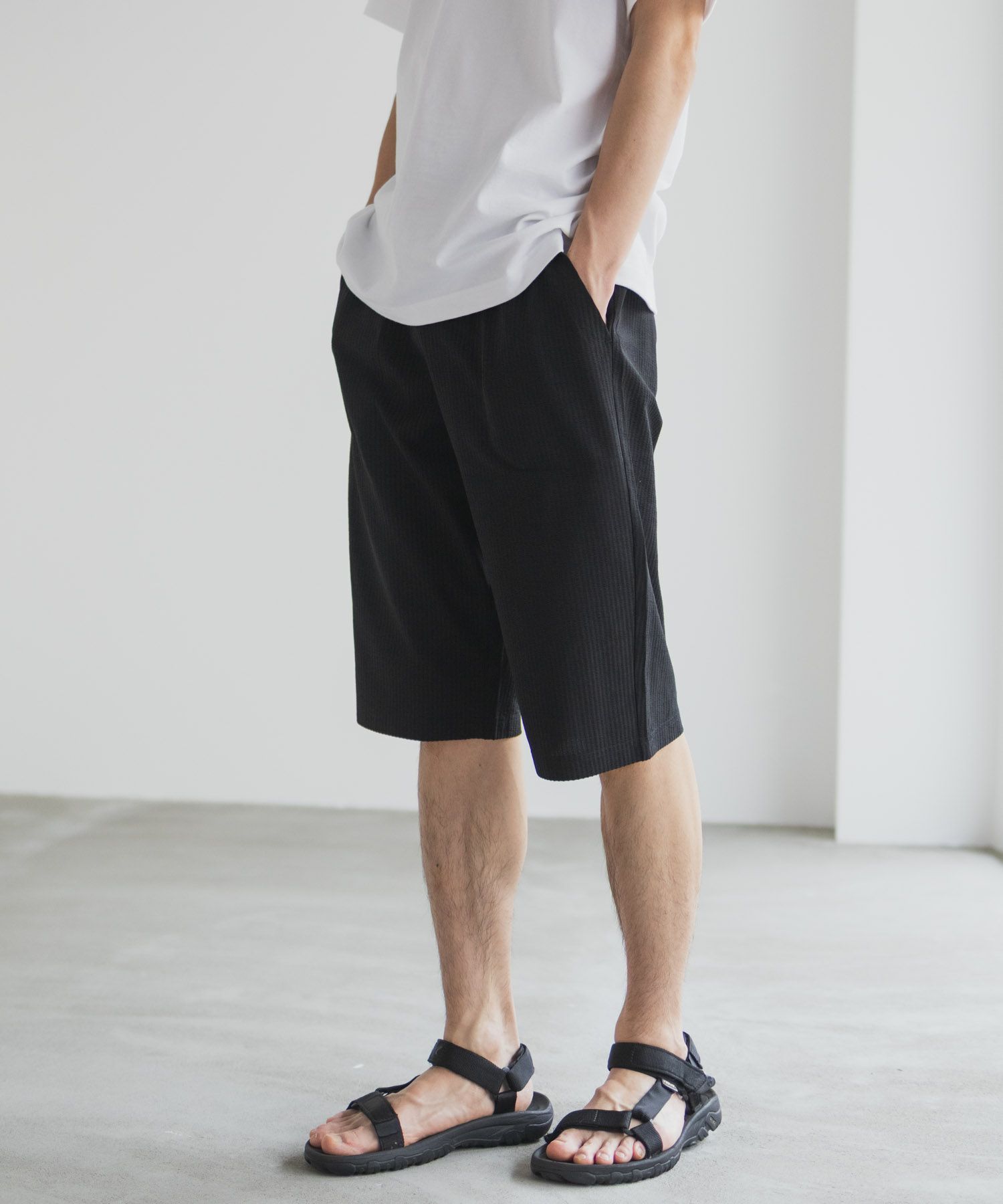 NAVY サッカー生地 ステテコ メンズ