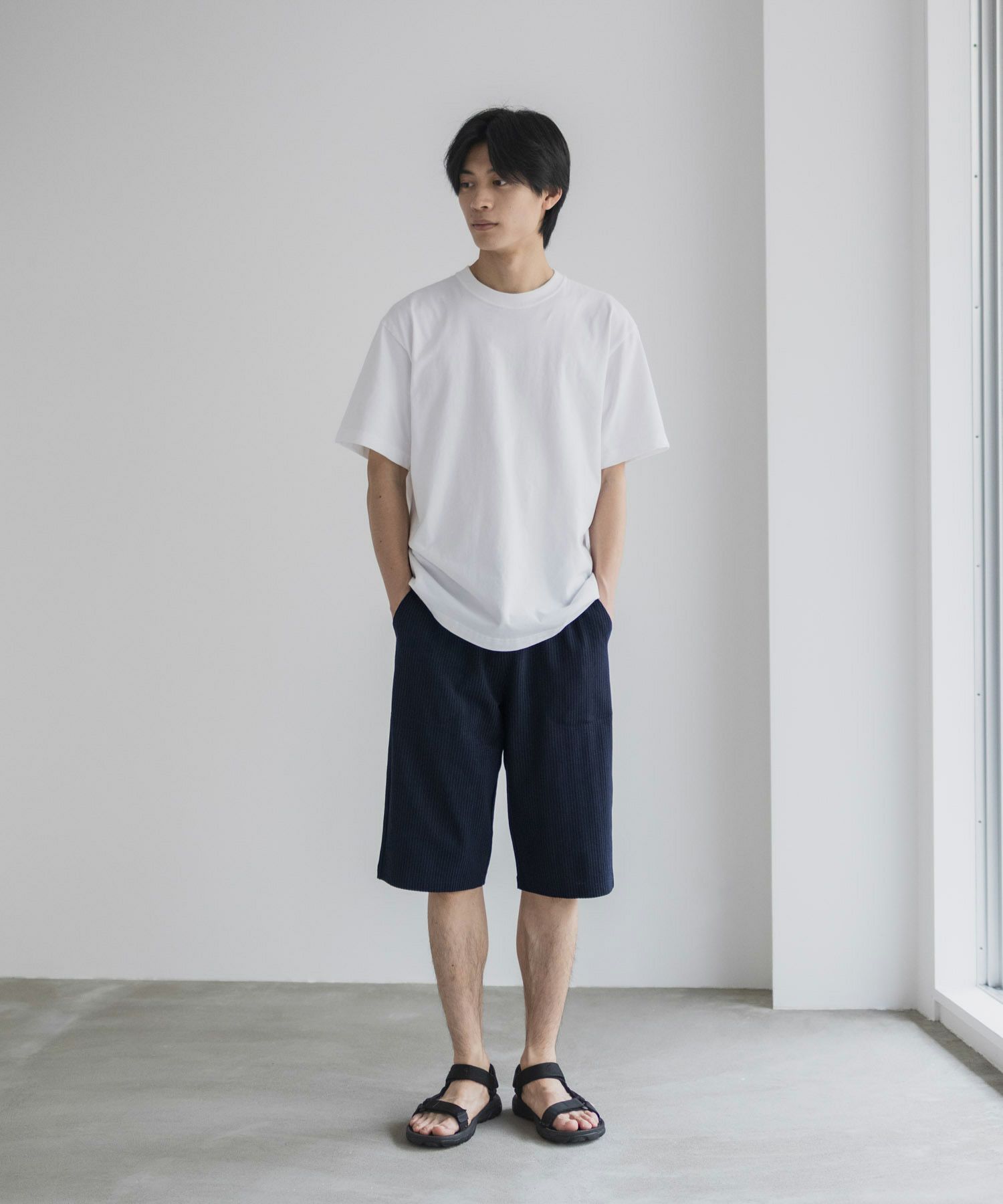 NAVY サッカー生地 ステテコ メンズ