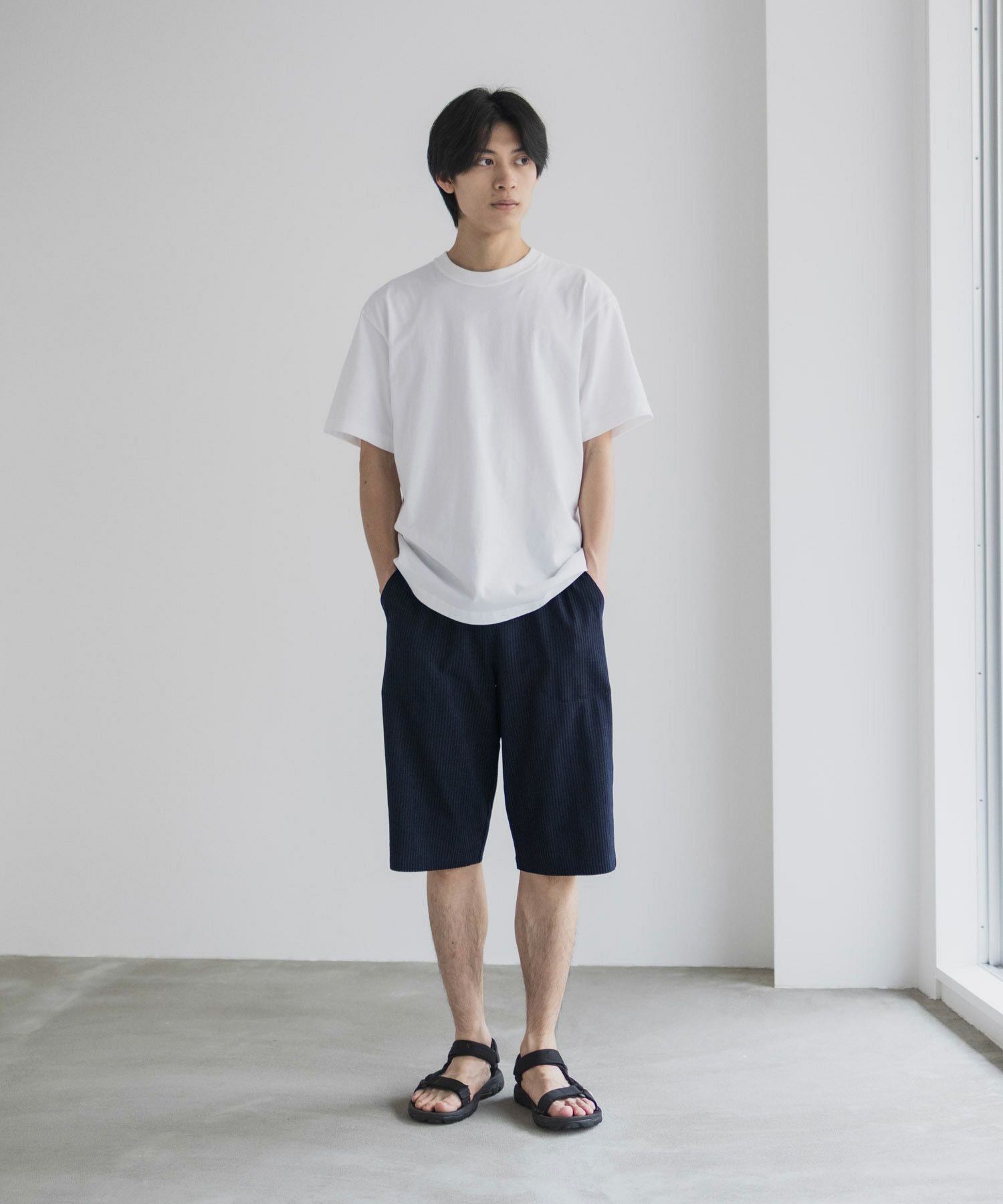 NAVY サッカー生地 ステテコ メンズ