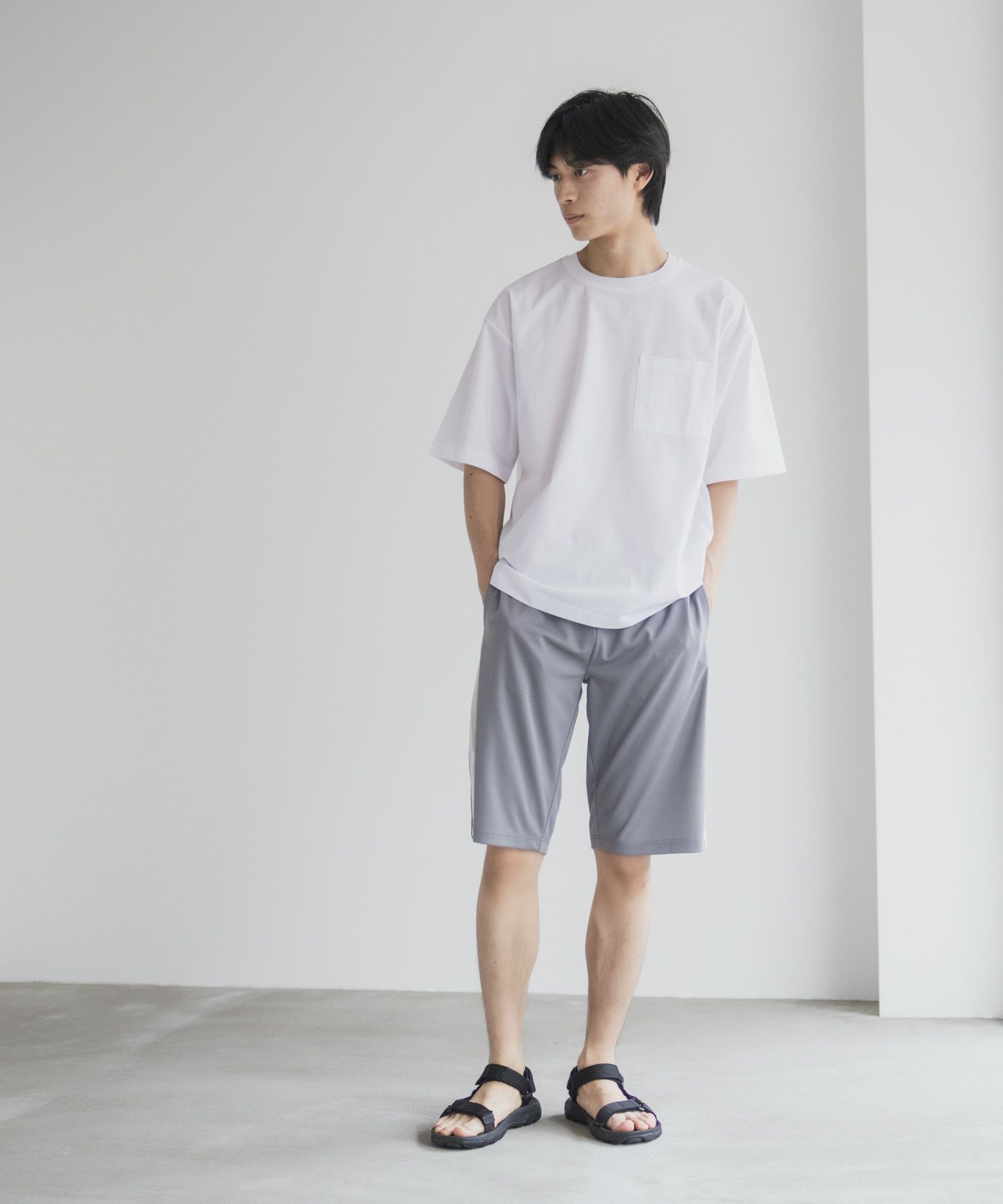 NAVY ハニカムメッシュショートパンツ メンズ