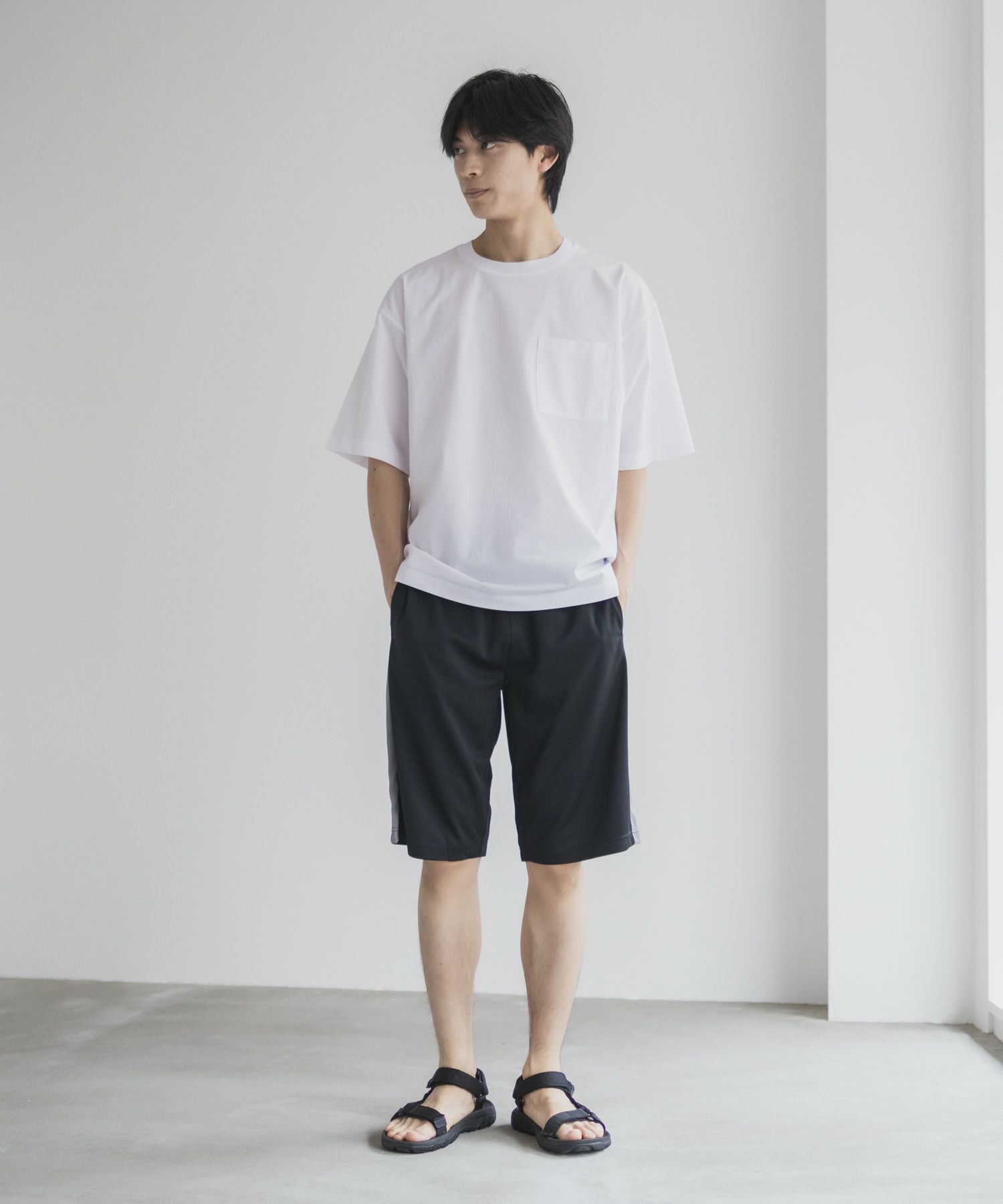NAVY ハニカムメッシュショートパンツ メンズ