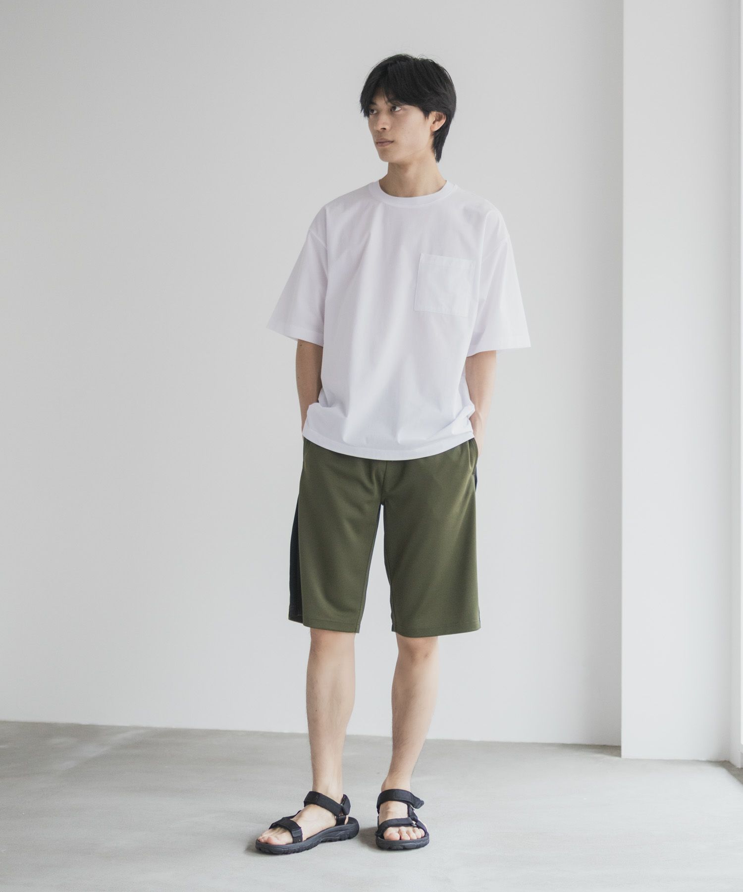 NAVY ハニカムメッシュショートパンツ メンズ