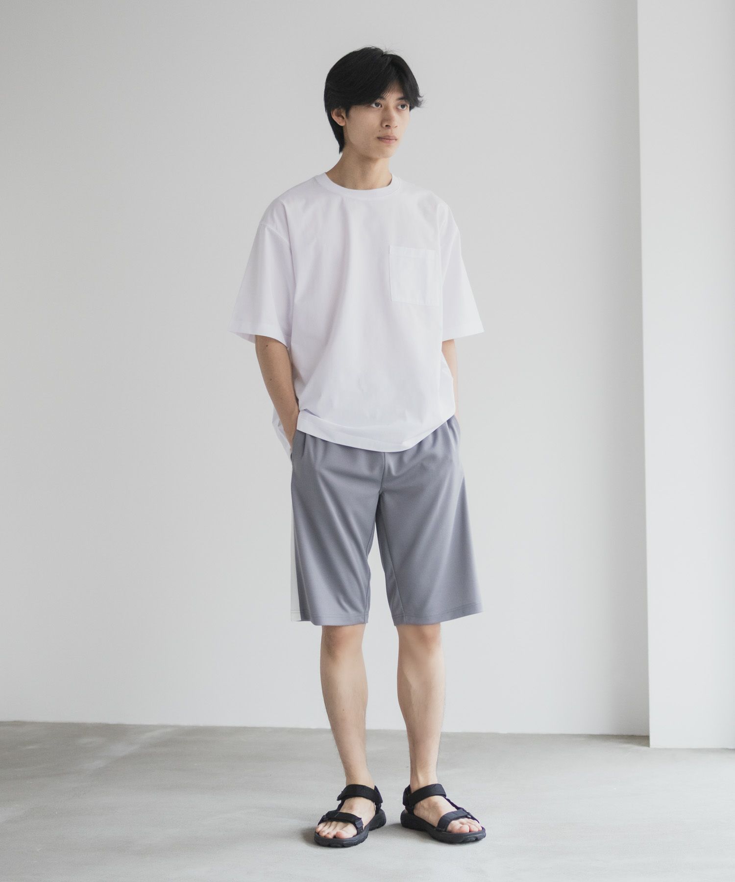 NAVY ハニカムメッシュショートパンツ メンズ