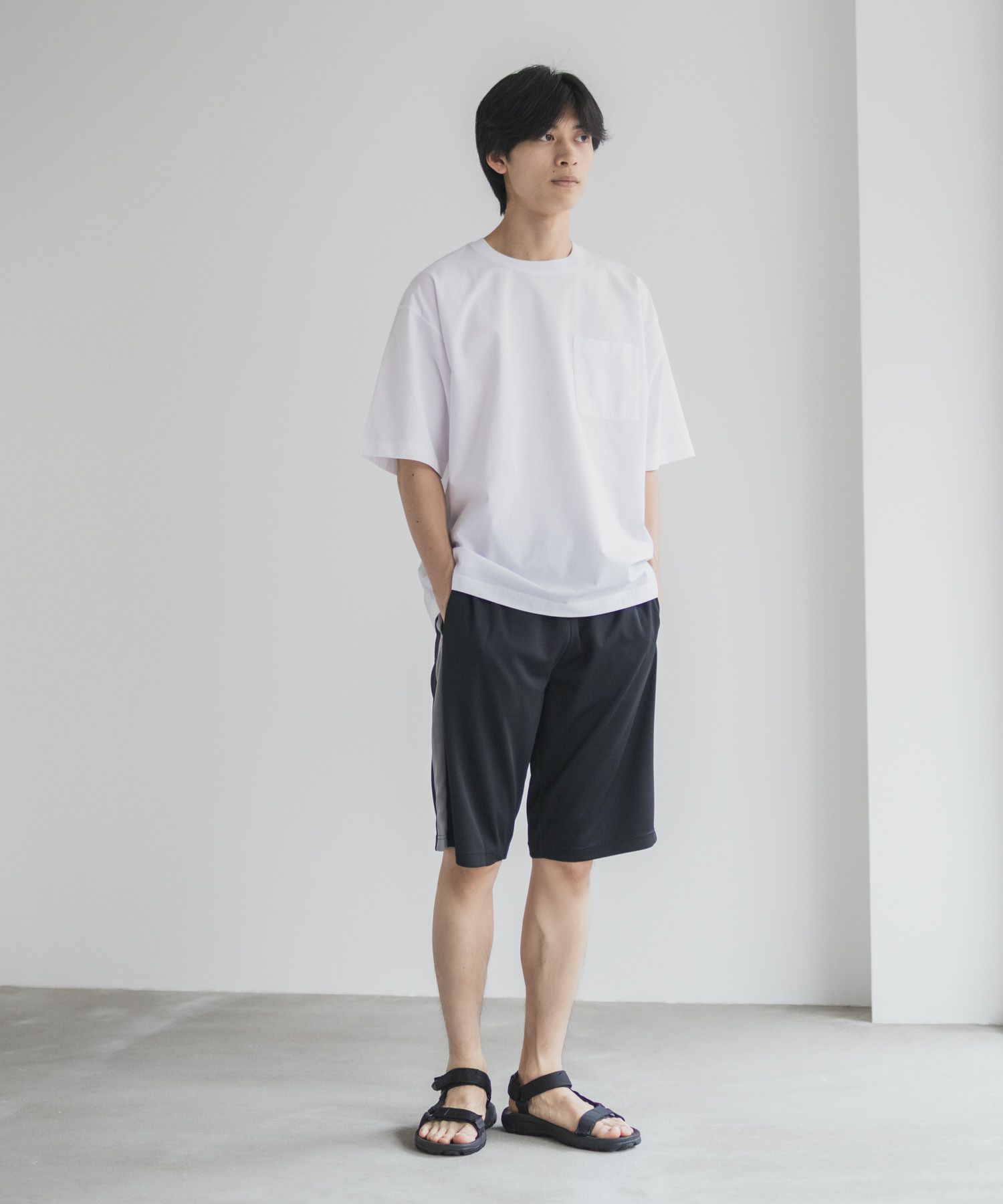 NAVY ハニカムメッシュショートパンツ メンズ