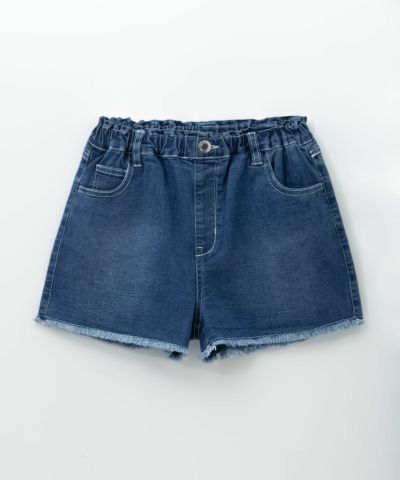 [値下げ]NAVY  のびるモン デニムフリンジショートパンツ キッズ