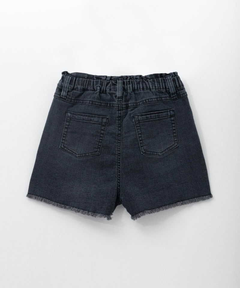 NAVY のびるモン デニムフリンジショートパンツ キッズ商品画像-4