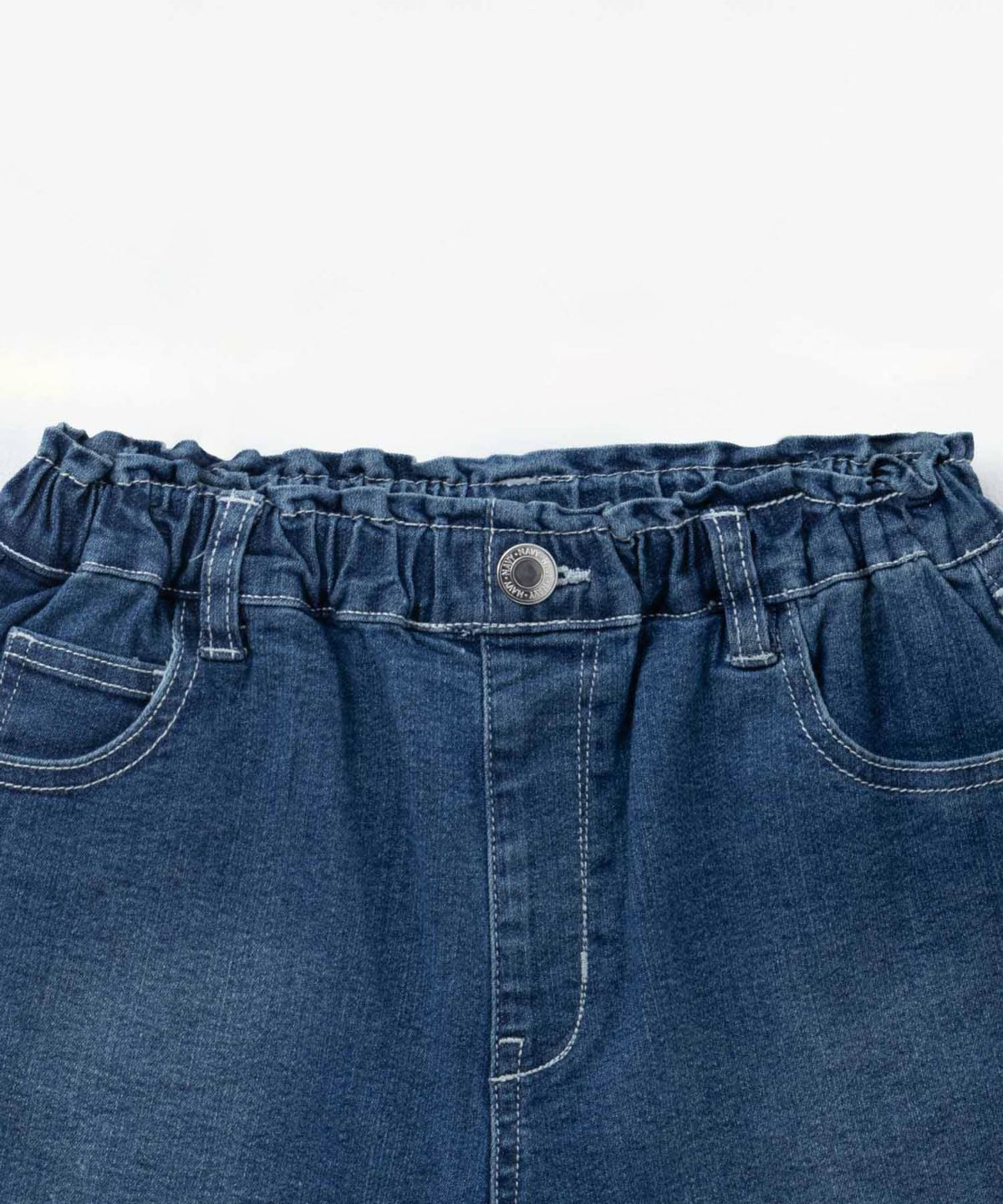 NAVY のびるモン デニムフリンジショートパンツ キッズ