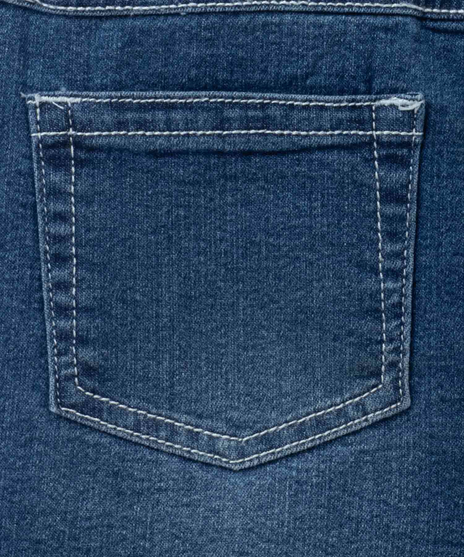 NAVY  のびるモン デニムフリンジショートパンツ キッズ商品画像-12