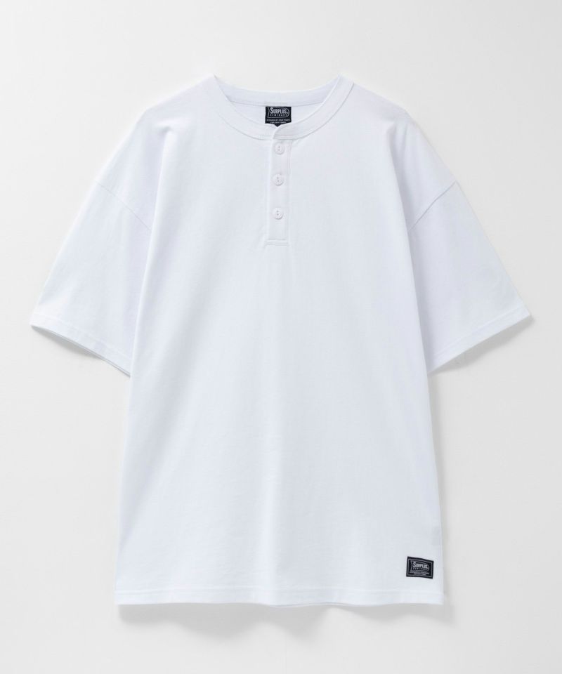 SURPLUS  ヘンリーネックTシャツ メンズ メール便 対応商品商品画像-1