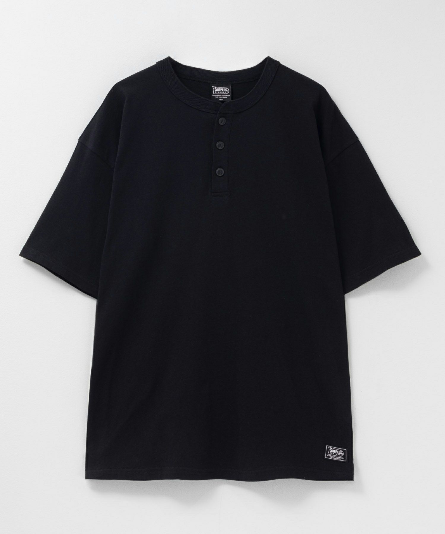 SURPLUS  ヘンリーネックTシャツ メンズ メール便 対応商品商品画像-3
