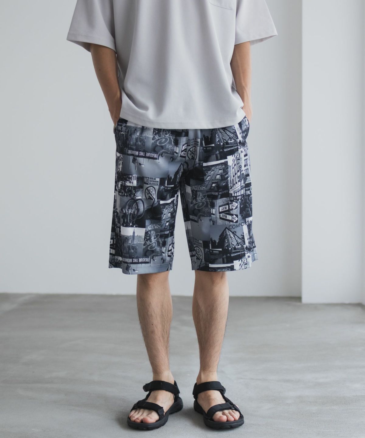 NAVY ハニカムメッシュショートパンツ メンズ