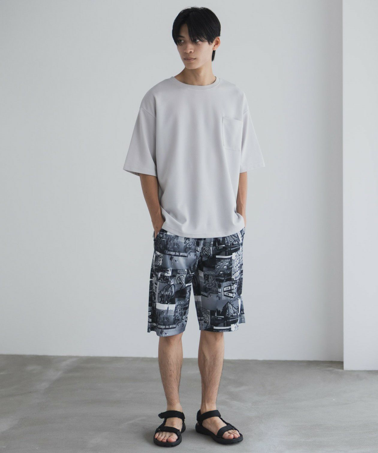 NAVY ハニカムメッシュショートパンツ メンズ商品サムネイル-15