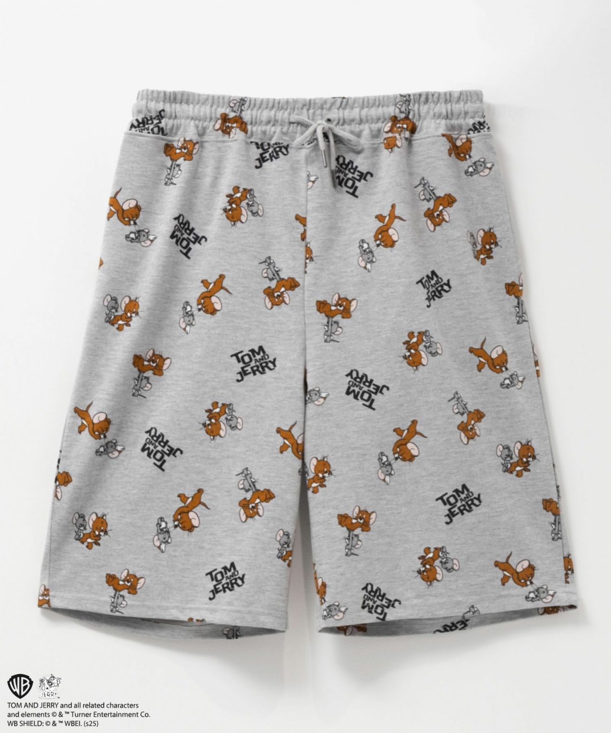 キャラクター総柄ハーフパンツ メンズ