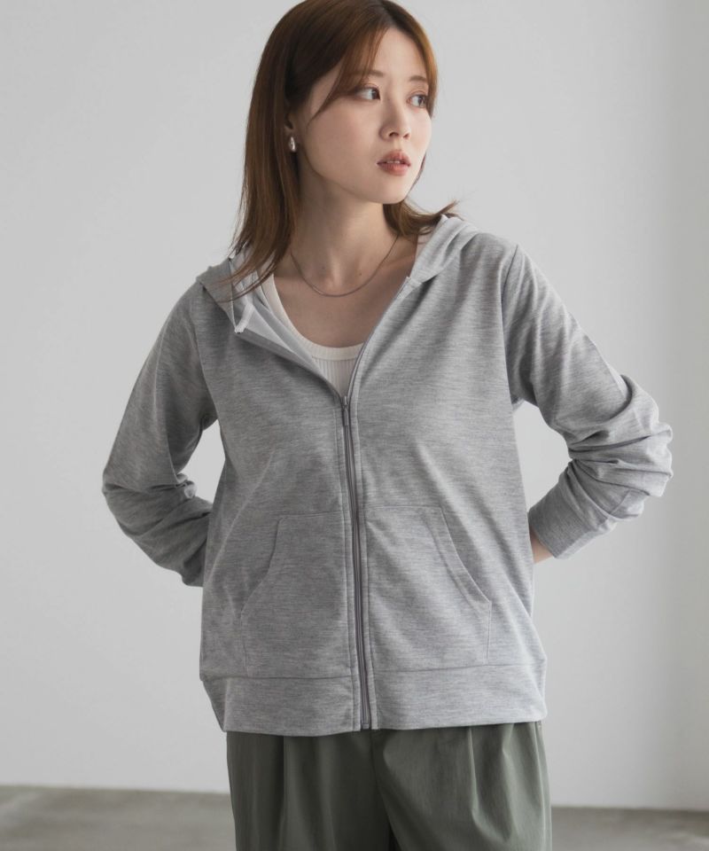 UVカット ドライジップパーカー レディース商品画像-12