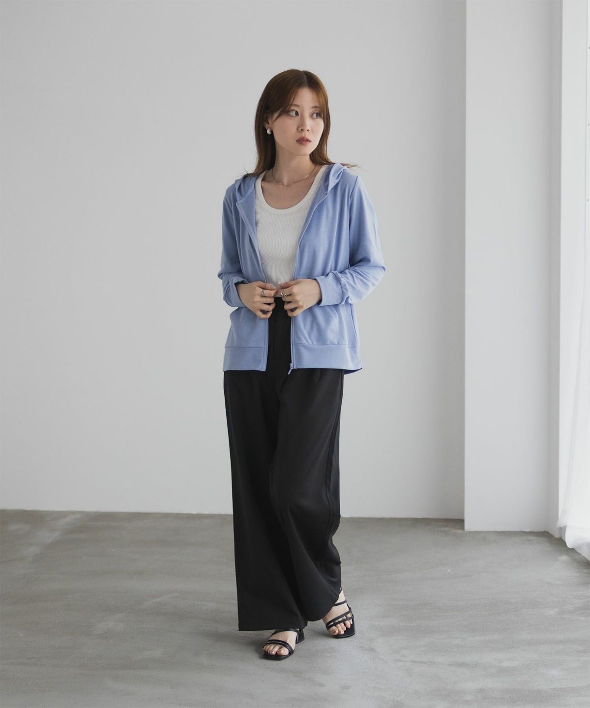  [期間限定価格]UVカット ドライジップパーカー レディース