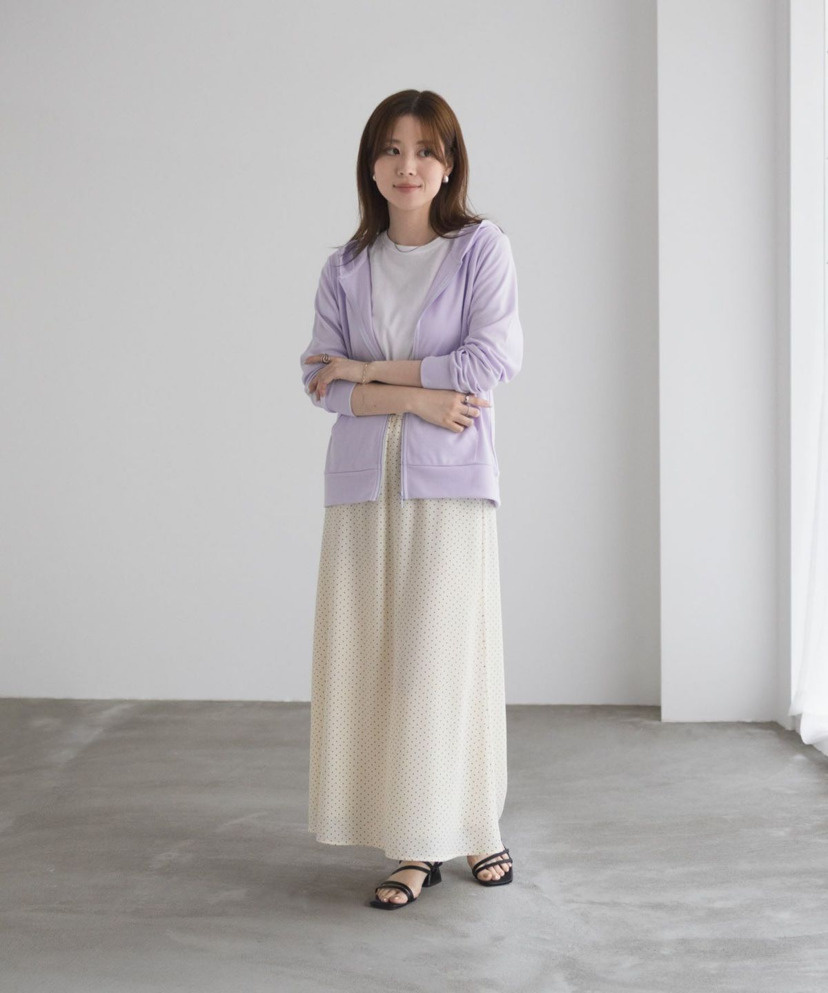  [期間限定価格]UVカット ドライジップパーカー レディース