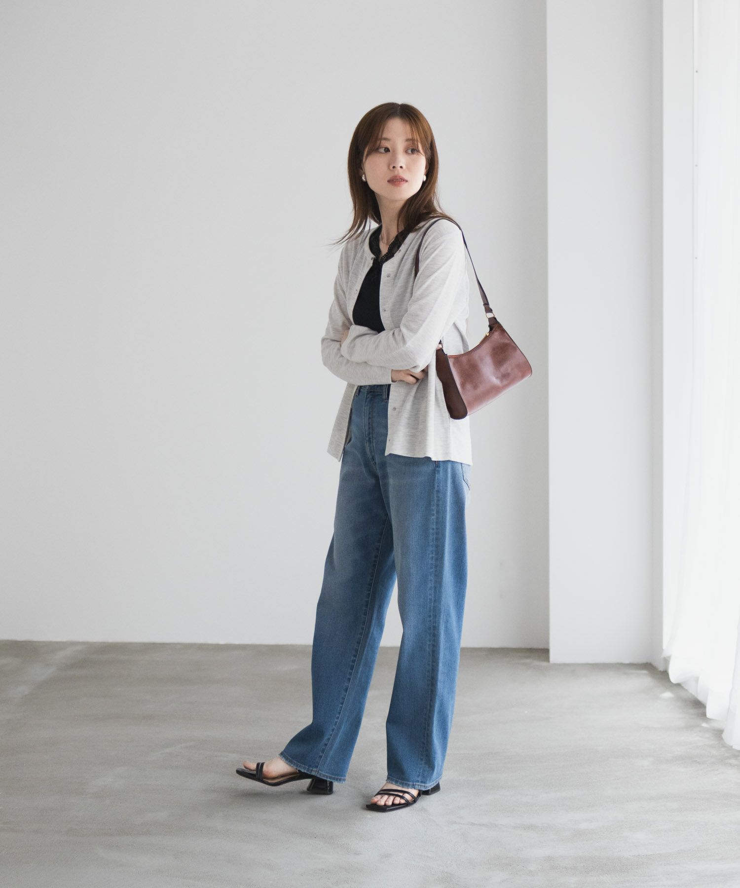 UVカット ドット釦カーディガン レディース商品サムネイル-10