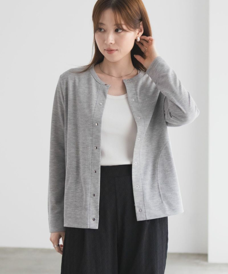 UVカット ドット釦カーディガン レディース商品画像-11
