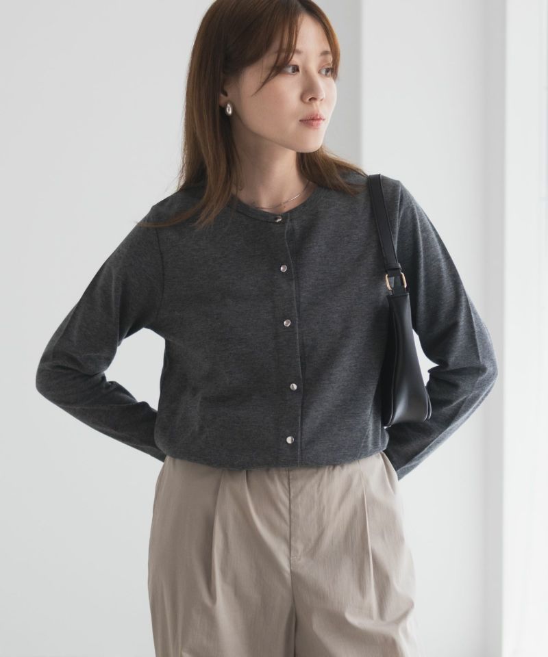 UVカット ドット釦カーディガン レディース商品画像-16
