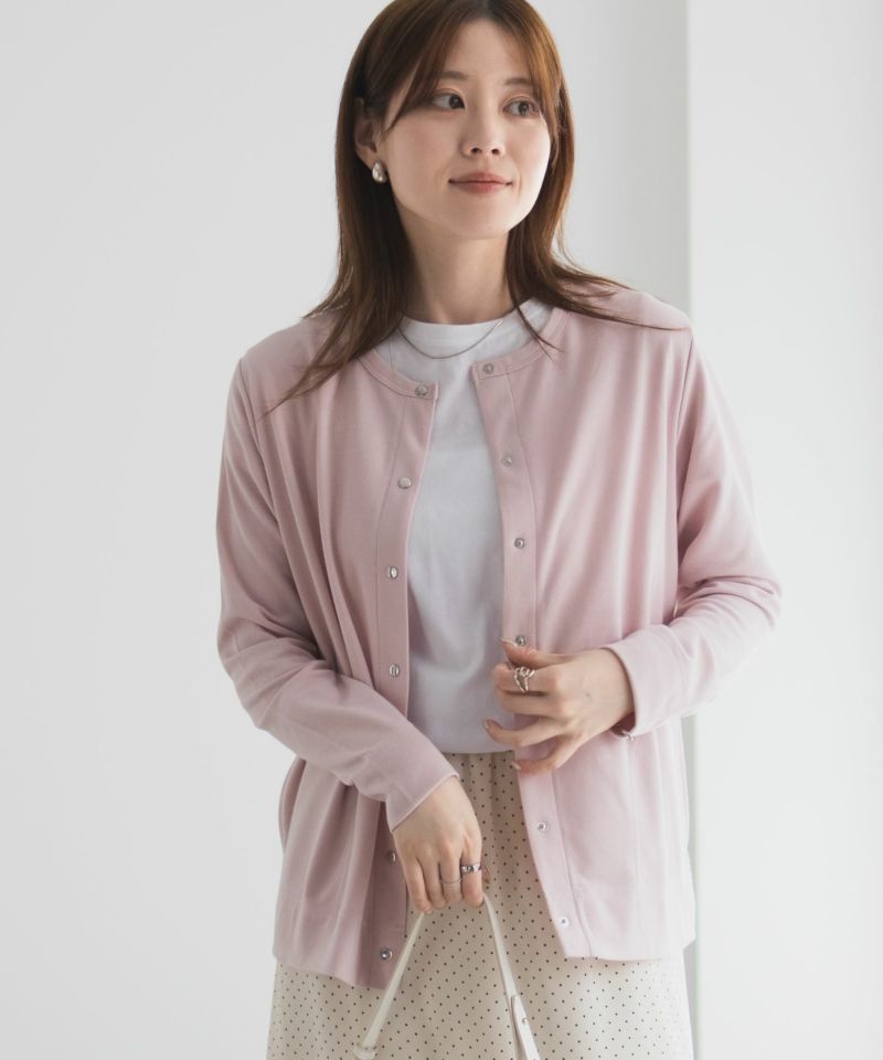 UVカット ドット釦カーディガン レディース商品画像-20