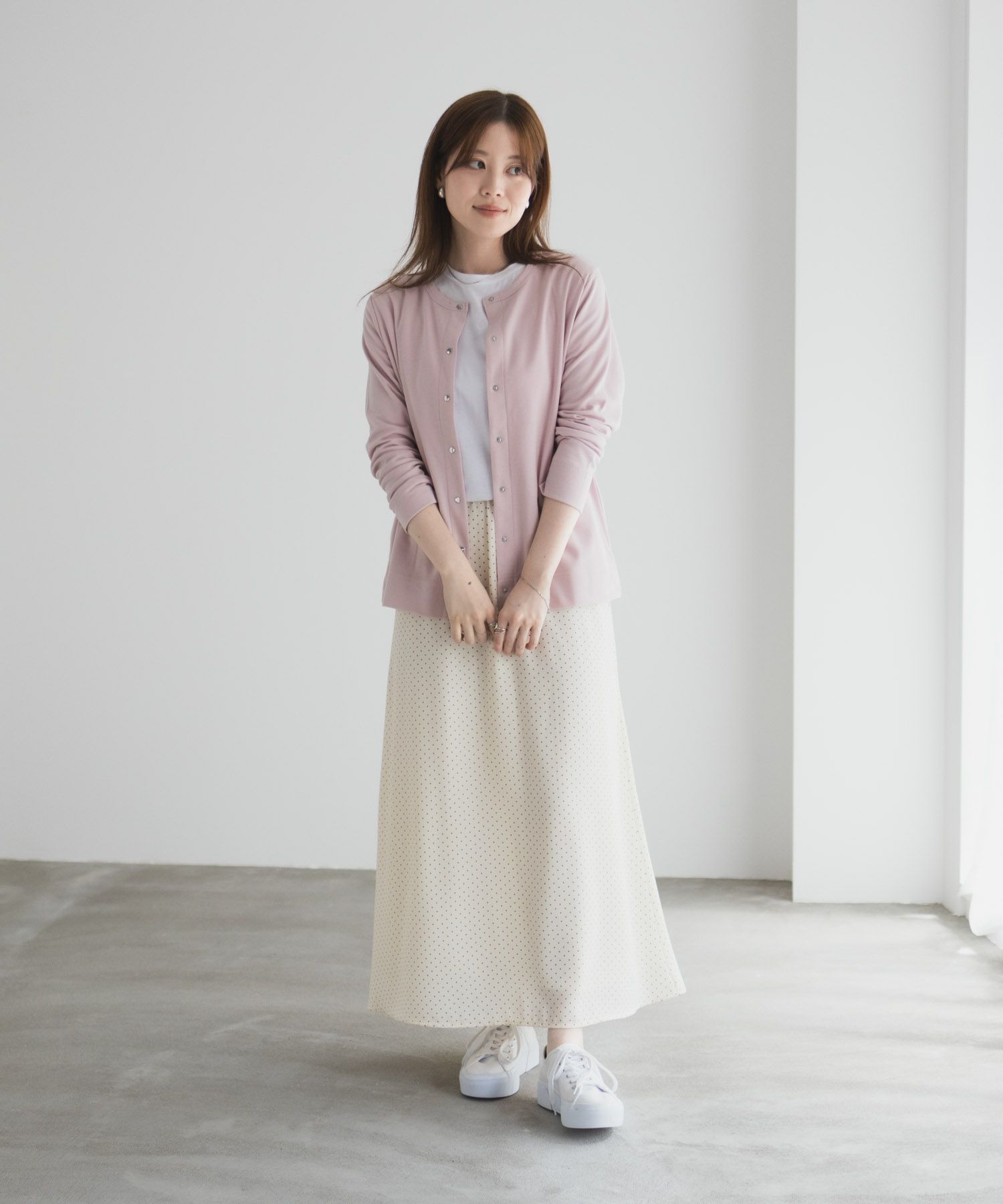 UVカット ドット釦カーディガン レディース商品サムネイル-37