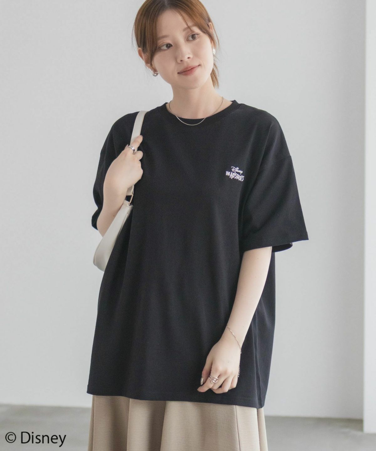 Disney マリー / ランダム刺繍Tシャツ レディース ネコポス 対応商品