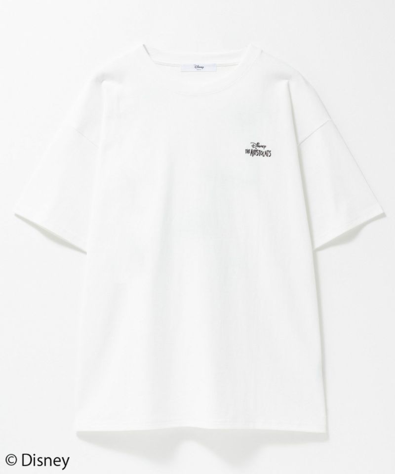 Disney マリー / ランダム刺繍Tシャツ レディース メール便 対応商品商品画像-19