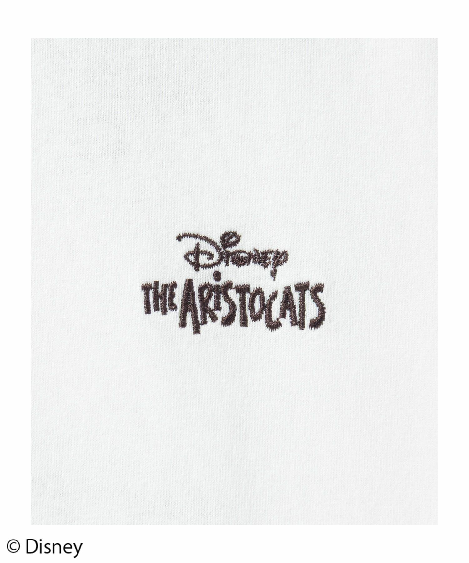 Disney マリー / ランダム刺繍Tシャツ レディース ネコポス 対応商品