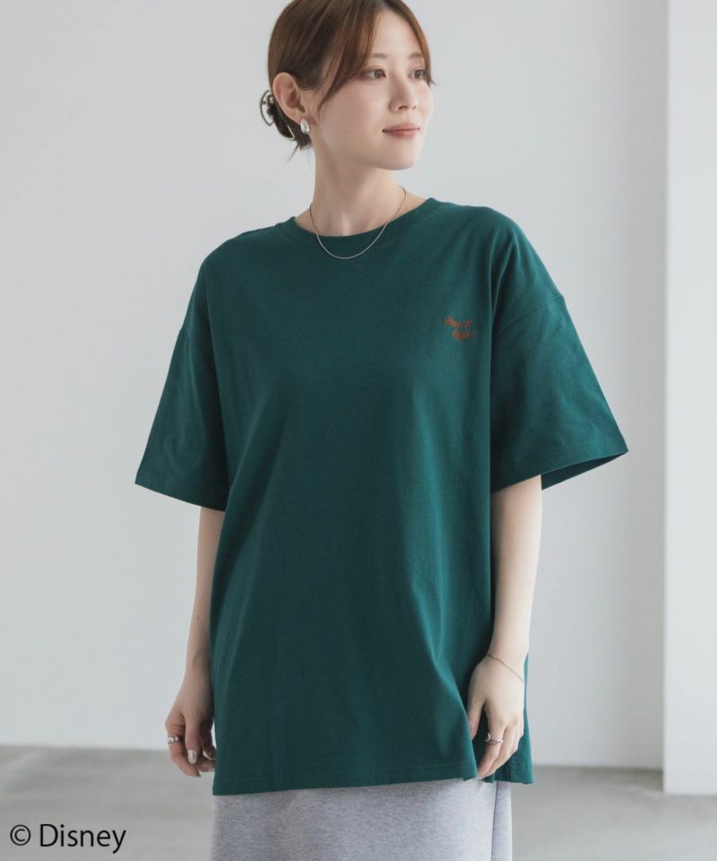 わんわん物語 レディ スキャンプ さがら 刺繍 半袖 tシャツ お揃い 双子 M Disney わんわん物語 レディー＆トランプ / サガラ刺繍Tシャツ