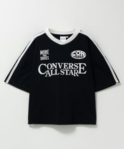 CONVERSE ビッグサイズ袖ラインTシャツ キッズ ネコポス 対応商品