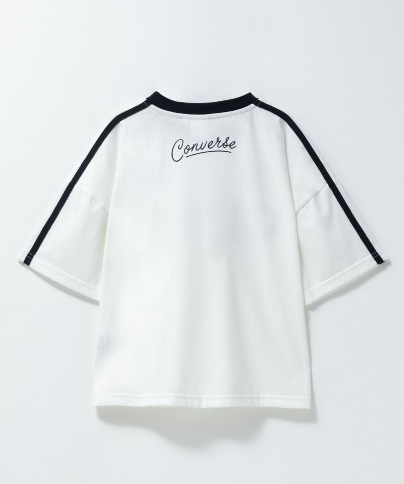 CONVERSE  ビッグサイズ袖ラインTシャツ キッズ メール便 対応商品商品画像-4