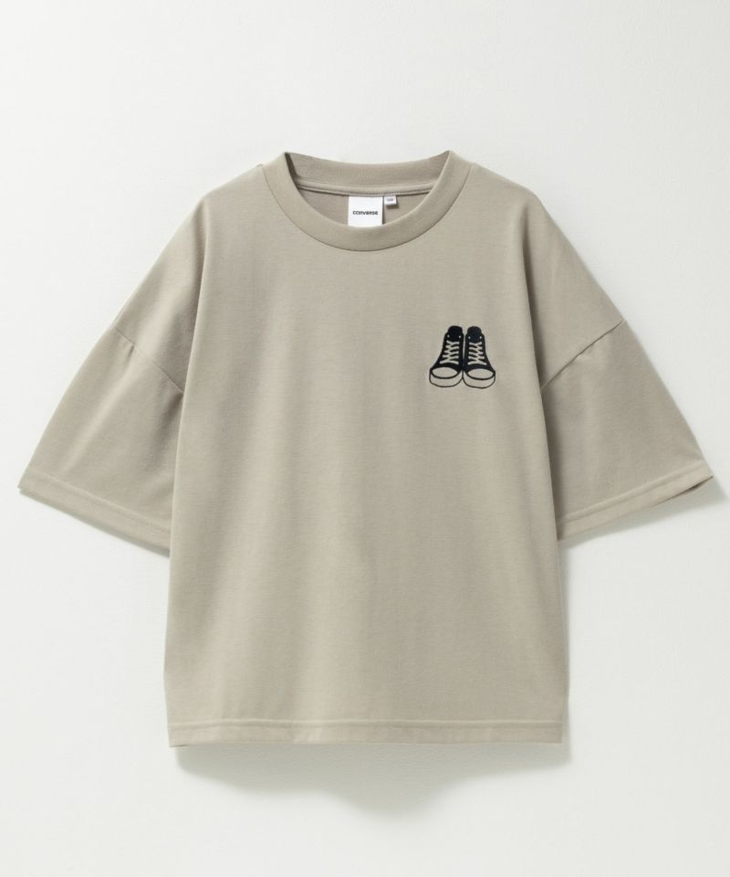 CONVERSE  ビッグサイズデカロゴTシャツ キッズ メール便 対応商品商品画像-4