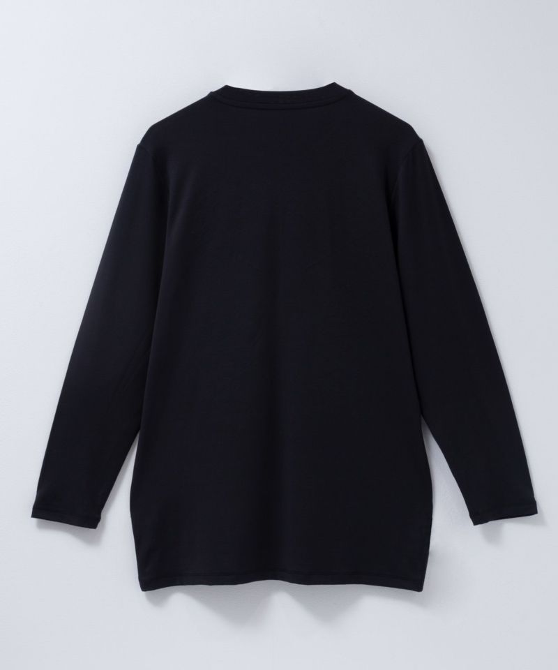 NAVY  SARARI W冷感長袖Tシャツ メンズ商品画像-3