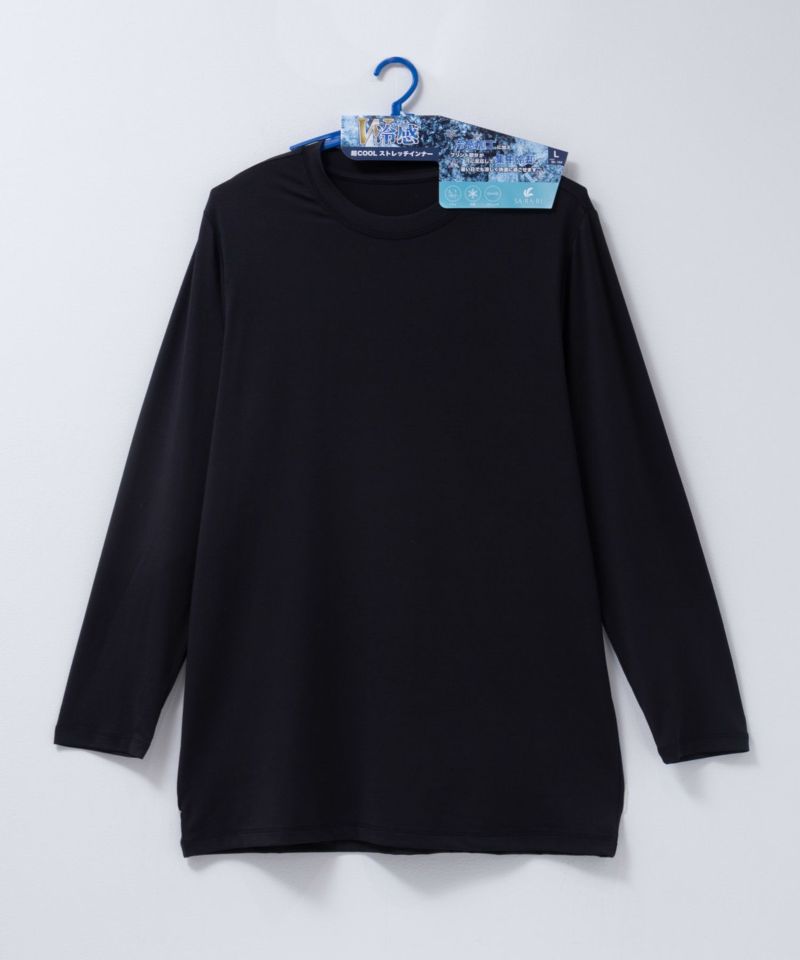NAVY  SARARI W冷感長袖Tシャツ メンズ商品画像-10