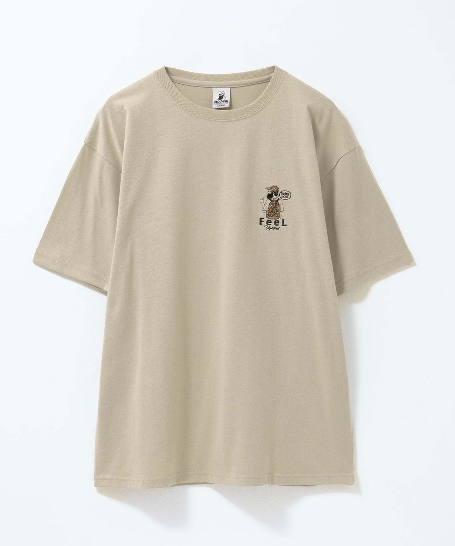 ヒゲサガラ刺繍ワンポイントTシャツ メンズ メール便 対応商品商品サムネイル-1